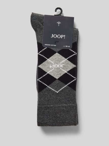 JOOP! COLLECTION Sokken met ribboord Antraciet gemêleerd - 3