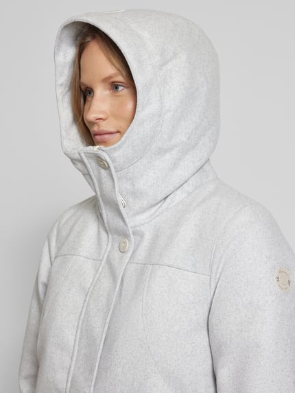 ragwear Parkamantel mit Pattentaschen Modell 'Janissa' Hellgrau Melange 3