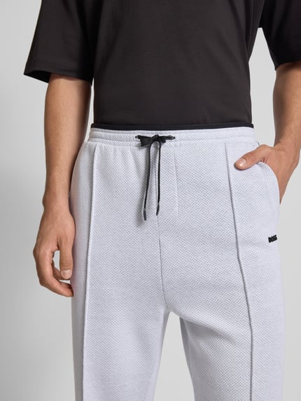 BOSS Green Relaxed Fit Sweathose mit Baumwoll-Anteil  Weiss 3