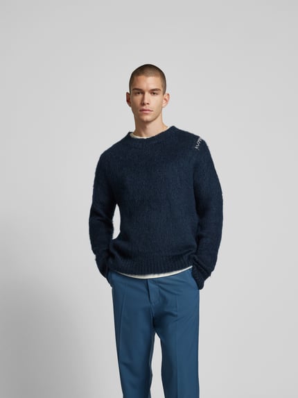 Marni Sweatshirt met geribde boorden Donkerblauw - 4
