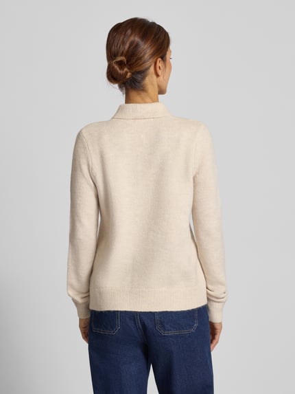 Christian Berg Woman Regular Fit Strickpullover mit Woll-Anteil Beige 5