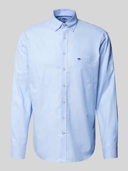 Fynch-Hatton Regular Fit Freizeithemd mit Button-Down-Kragen Modell 'All Season' Bleu 2