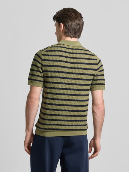MCNEAL Poloshirt met polokraag en korte knoopsluiting Lindegroen - 5