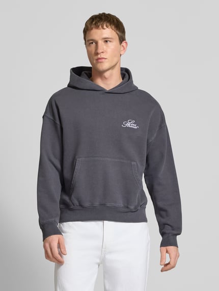 Levi's® Relaxed Fit Hoodie aus reiner Baumwolle Modell 'TWO HORSE' Anthrazit 4