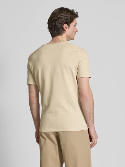 MCNEAL T-Shirt mit geripptem Rundhalsausschnitt Beige 5
