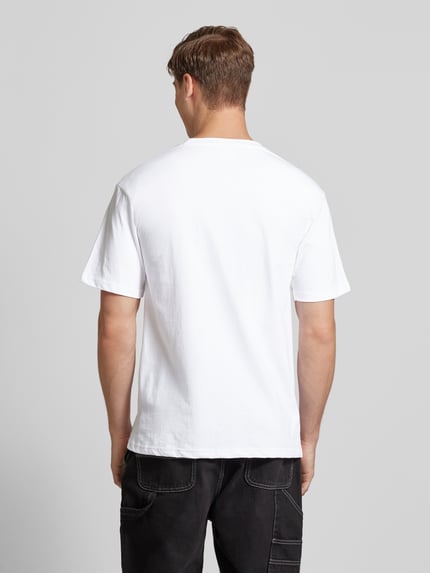 MARKET T-Shirt mit Rundhalsausschnitt Modell 'SMILEY' Weiss 5