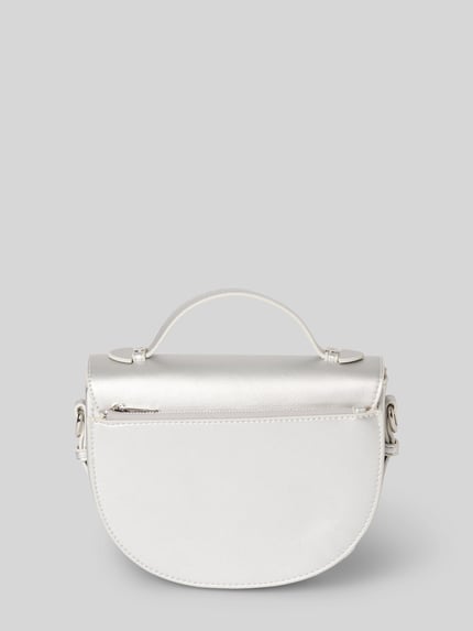 Hey Marly Handtasche mit Label-Applikation Modell 'Soul Sister' Silber 4