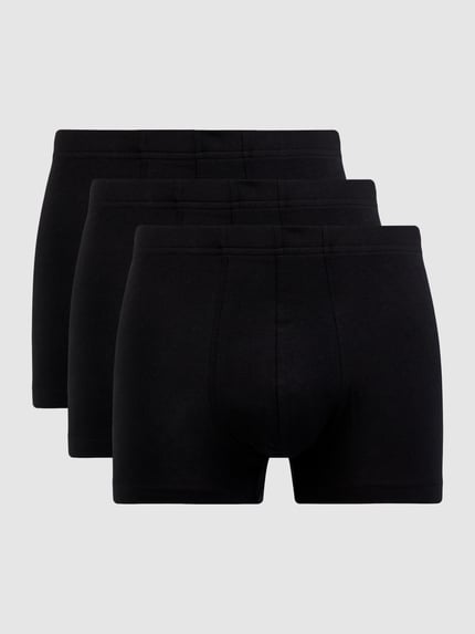 SCHIESSER Trunks mit Stretch-Anteil im 3er-Pack Black 1