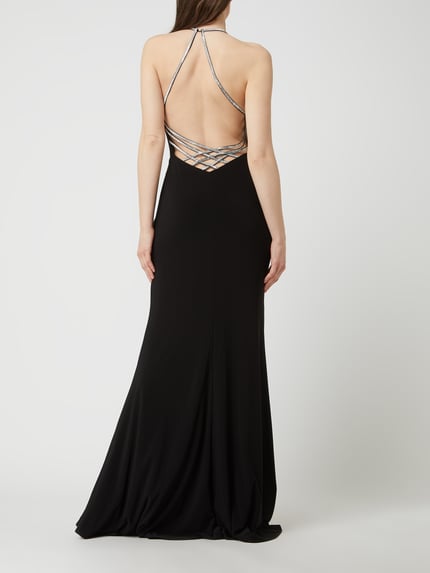 LUXUAR FASHION Abendkleid mit Strasssteinen  Black 5