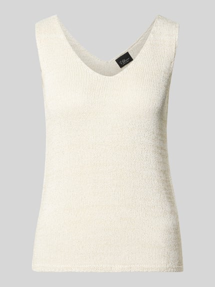 Regular Fit Top in Strick-Optik Shop The Look MANNEQUINE