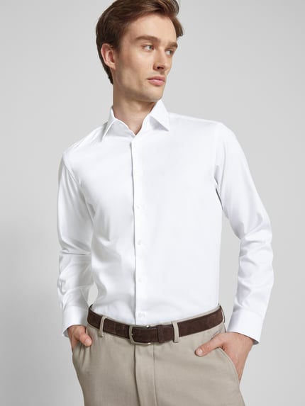 Jake*s Koszula biznesowa o kroju regular fit z drobnego twillu Biały 3
