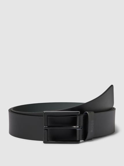 BOSS Gürtel mit Label-Detail Modell 'Timon' Black 1