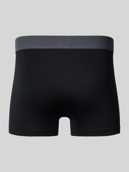 SCHIESSER Boxershort met elastische logoband in een set van 3 stuks Zwart - 3