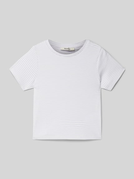 Garcia T-shirt met labelstitching Lila - 1