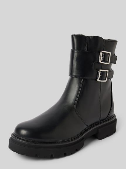 ONLY Chelsea Boots mit breitem Riemen und doppelter Schnalle Modell 'TRINITY-7' Black 1