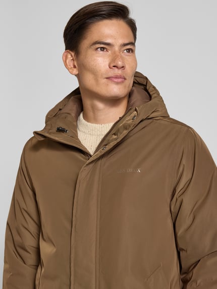 Les Deux Parka mit Stehkragen Modell 'Darius' Dunkelbraun 3