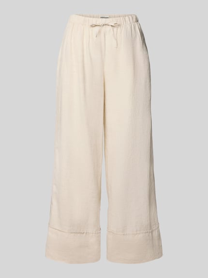 Leinenhose mit elastischem Bund Modell 'FLORA' Shop The Look MANNEQUINE