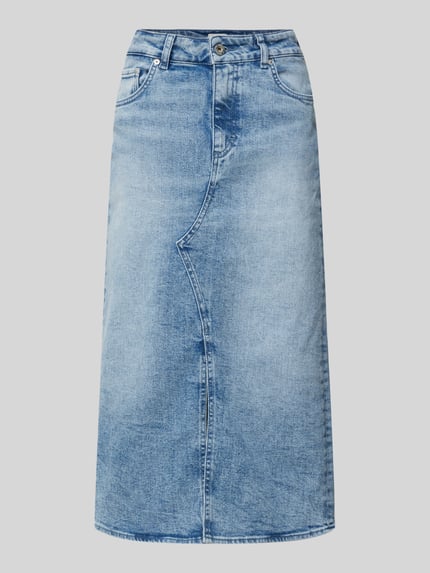 Mustang Jeansrok in 5-pocketmodel, model 'Eureka' Jeansblauw - 2