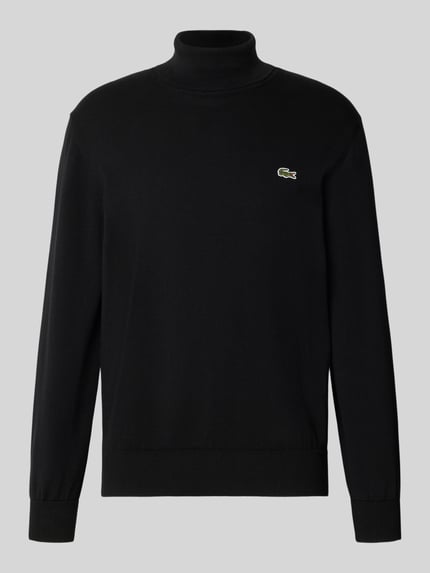 Lacoste Regular Fit Pullover aus reiner Baumwolle Black 2