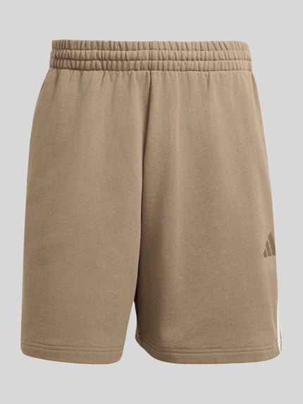 adidas Sportswear Relaxed Fit Sweatshorts aus reiner Baumwolle Beige 2