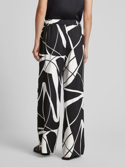 COMMA Stoffhose mit Allover-Muster Black 5