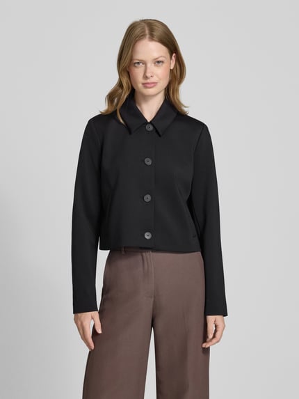 COMMA Regular fit blazer met steekzakken Zwart - 4