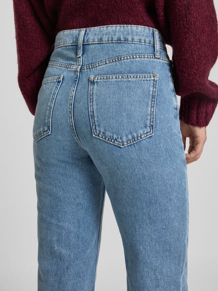 MANGO Straight Leg Jeans im 5-Pocket-Design Jeansblau 3