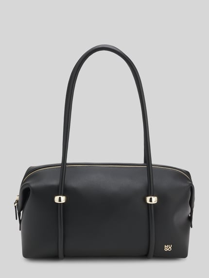 HUGO Henkeltasche mit Logo-Detail Modell 'Briony_Duffle' Black 2