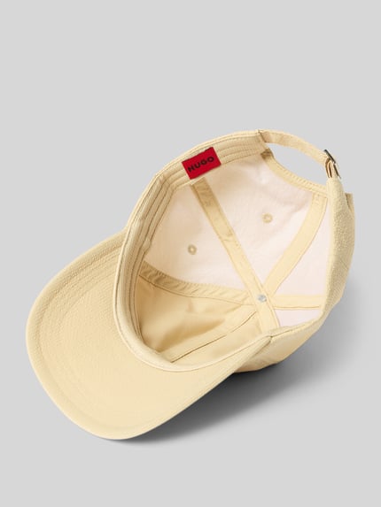 HUGO Basecap mit Strukturmuster Modell 'Mett' Beige 2
