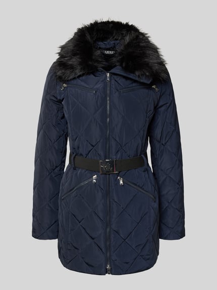Lauren Ralph Lauren Regular Fit Daunenmantel mit abnehmbaren Taillengürtel Marine 2