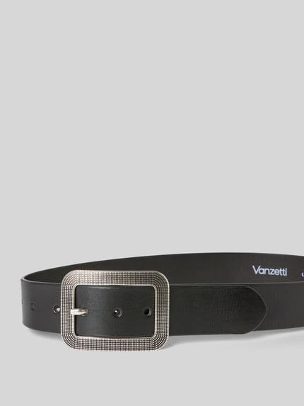 Vanzetti Gürtel aus Leder mit Dornschließe Black 2