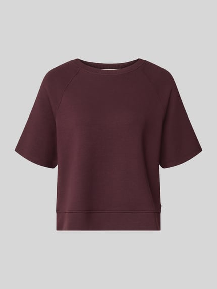 Brax Regular Fit Sweatshirt aus Viskose-Mix Modell 'Bailee.S' Bordeaux 2