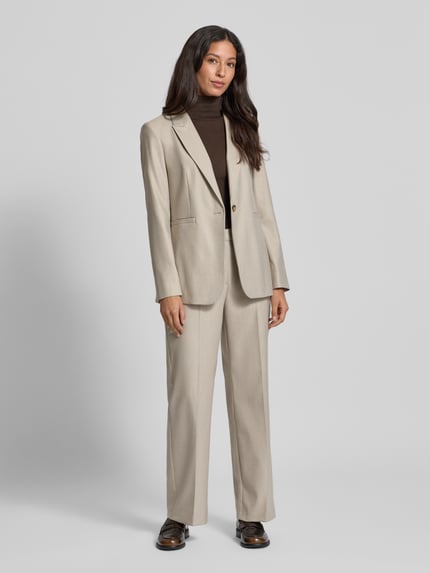 LIEBESKIND BERLIN Stoffen broek met persplooien en achterzakken Offwhite - 1