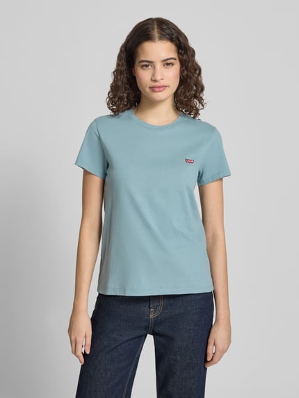 Levi's® regular fit T-shirt van puur katoen Oceaanblauw - 4