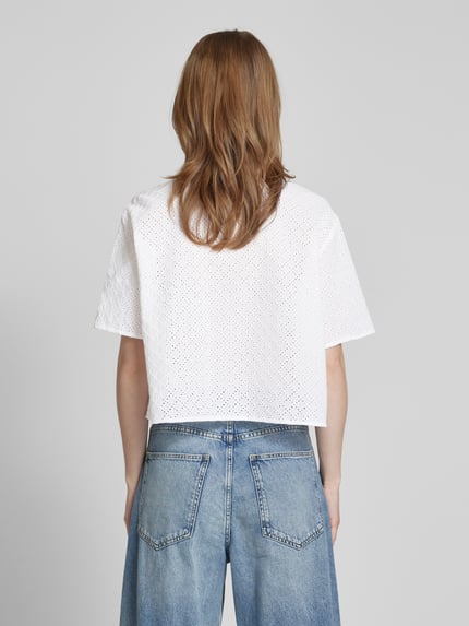 Jake*s Casual Hemdbluse in kurzärmeligem Design Weiss 5