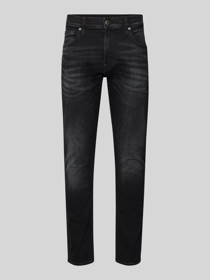 Productfoto, Skinny Fit Jeans met 5-pocket-design van G-Star Raw in donkergrijs, katoenmix met stretch, knoop- en ritssluiting.
