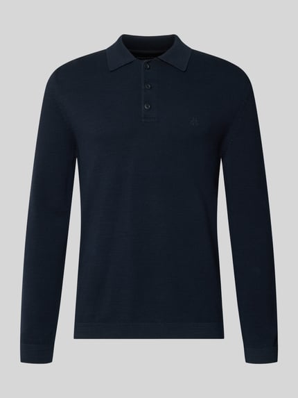 Marc O'Polo Poloshirt mit Logo-Stitching Marine 2