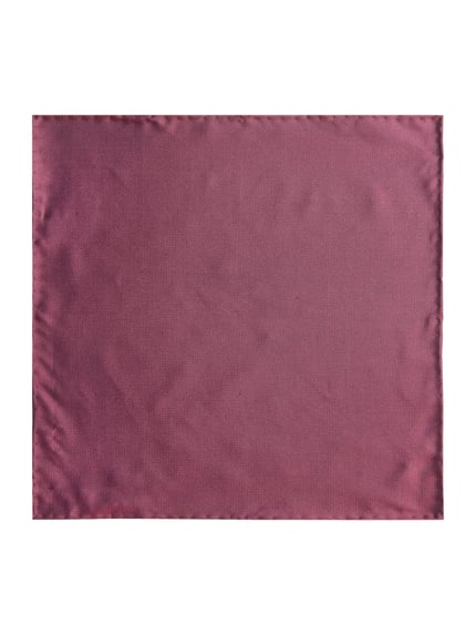 Produktfoto, Einstecktuch aus reiner Seide von Blick, kwadratowy kształt, strukturalny wzór, kolor bordowy, rozmiar 30x30 cm
