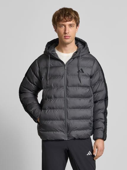 adidas Sportswear Gewatteerd jack met capuchon Middengrijs - 4