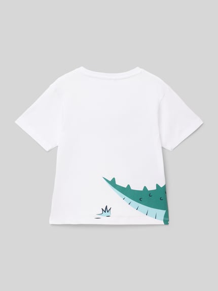 NAME IT T-Shirt mit Motiv-Print Modell 'HELGE' Weiss 3