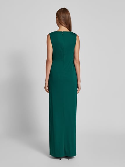 Lauren Ralph Lauren Abendkleid mit Raffungen Modell 'BARAIYA' Dunkelgruen 5