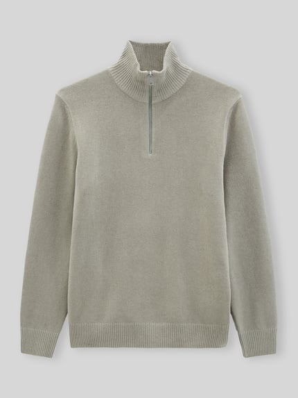 Marc O'Polo Pullover mit Troyerkragen Mittelgrau 2