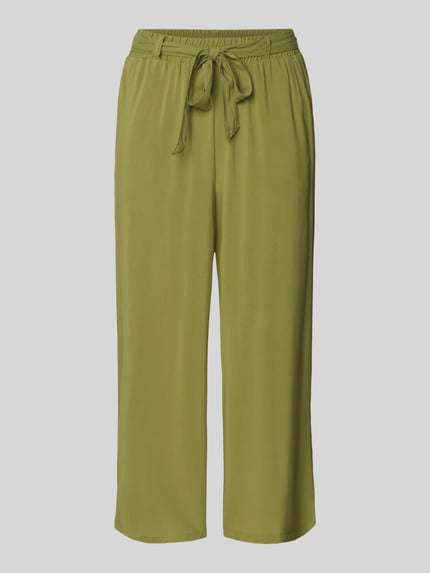 Culotte aus Viskose mit Bindegürtel Shop The Look MANNEQUINE