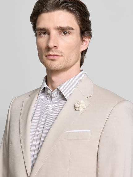 JOOP! COLLECTION Marynarka na 2 guziki z brustaszą Piaskowy 3
