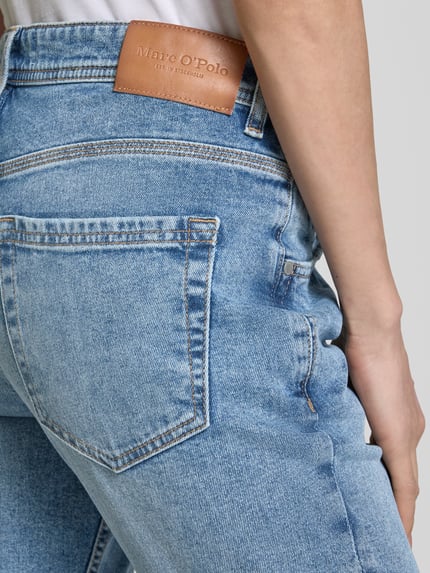 Marc O'Polo Jeansy o kroju boyfriend fit z detalami z logo Jasnoniebieski 3