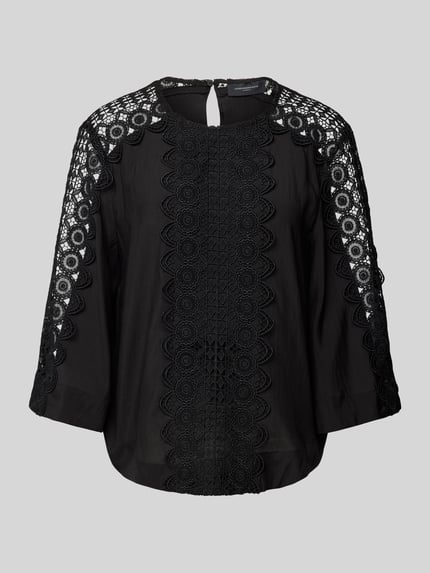 Cph Muse Blouseshirt van lyocellmix van gehaakt kant Zwart - 2