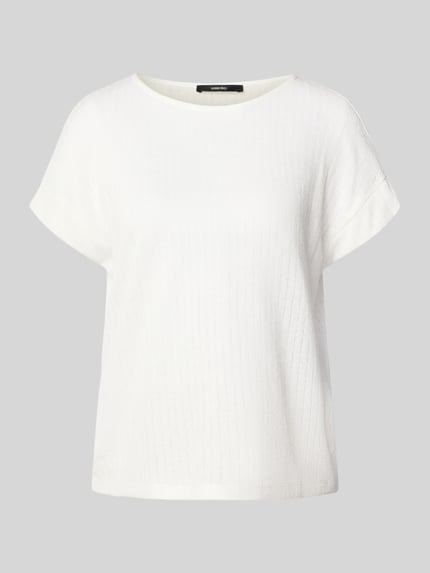 someday. Strickshirt mit Kappärmeln Modell 'Kanandi detail' Offwhite 2