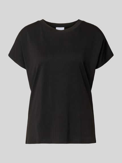 Jake*s Collection T-Shirt aus Modal-Mix mit Rundhalsausschnitt Black 2
