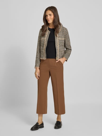Betty Barclay Regular fit blazer in rotanlook, model 'NOI' Zwart - 1