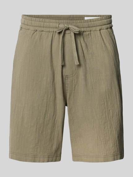Relaxed Fit Stoffshorts aus reiner Baumwolle Shop The Look MANNEQUINE